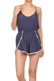 Navy Capri Romper