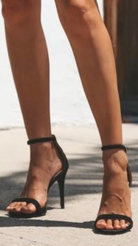 Out On The Town Heel- Black