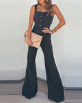 Crowd Pleaser Bell Bottom Jumpsuit